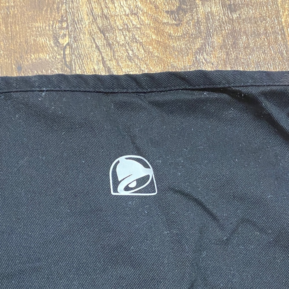 Bundle of 2 Black 1/2 Apron with Taco Bell Logo crafting cooking kitchen wear - Picture 2 of 3